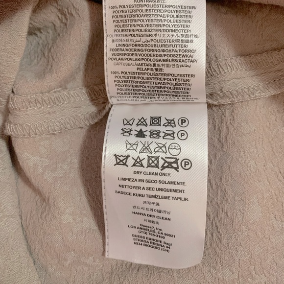 Guess Strapless Jacquard Peplum Dress - Picture 9 of 9